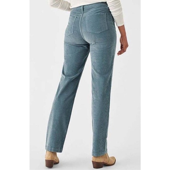 Faherty Julianne Corduroy Pants Blue Size 26 - Picture 2 of 15
